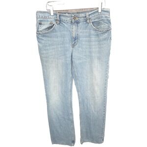 Urban Pipeline Jeans Mens 36 X 34 Blue Slim Straight Leg  Whiskers